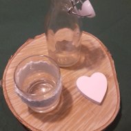 Der Röhlsche Hof - Bildungs- und Erlebnisbauernhof in Wallwitz in Sachsen-Anhalt - Hochzeit Deko-Scheibe